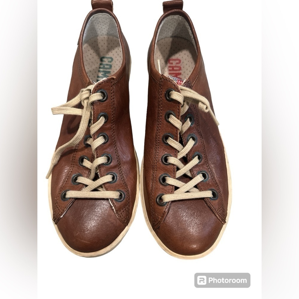 Camper IMAR Brown Leather Low Top Sneakers size 42